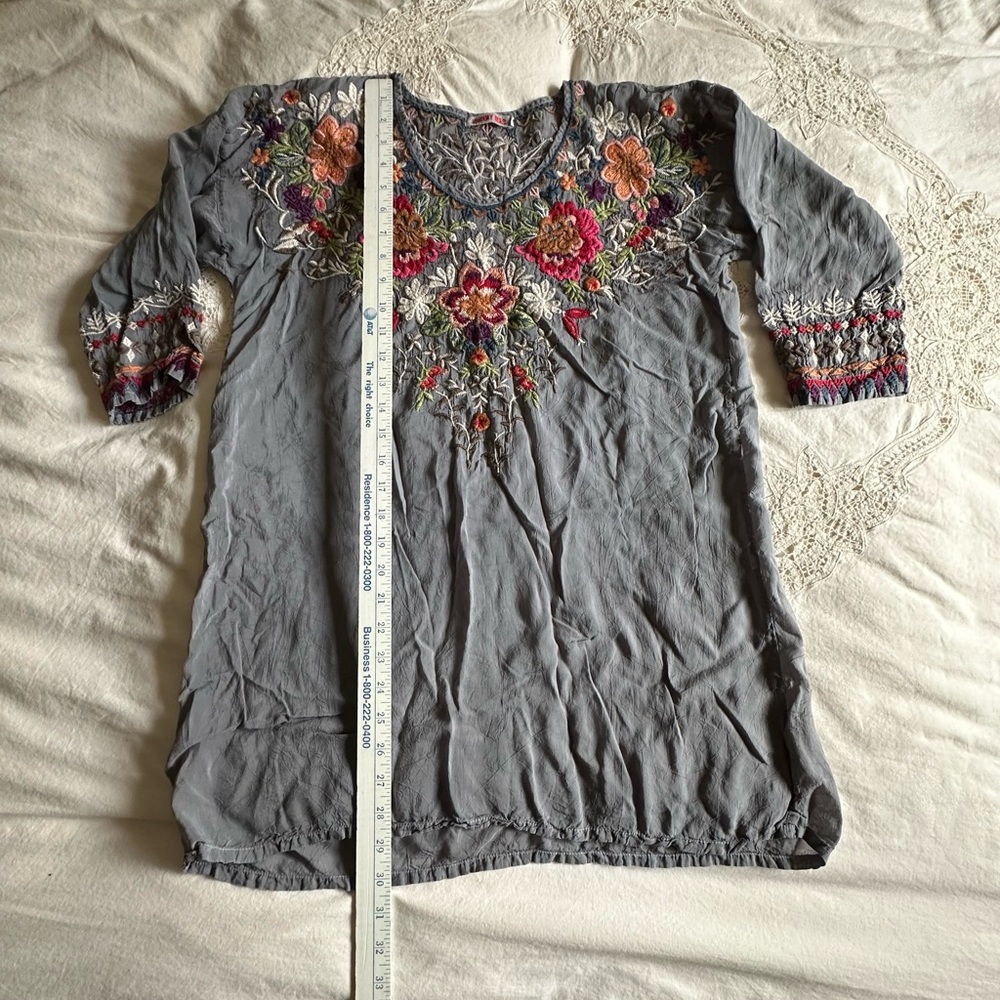 ❤️ JOHNNY WAS Embroidered Tunic, Size Small- - Picture 6 of 12
